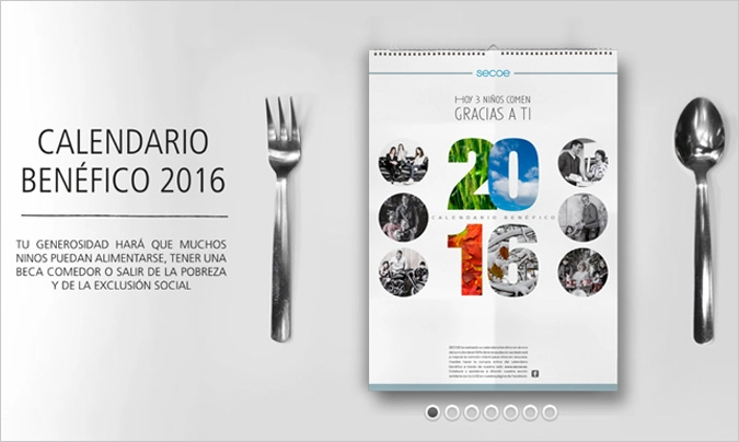 Secoe edita por tercer año su calendario solidario para conseguir becas comedor