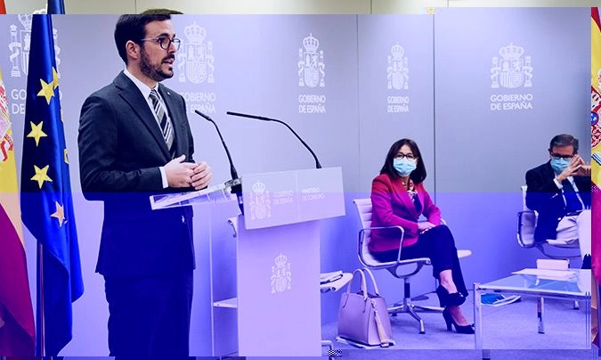 Intervención de Alberto Garzón en la rueda de prensa de presentación de los datos de ‘Aladino 2019’.