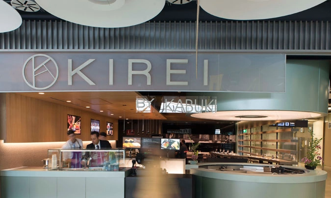 El ‘Kirei by Kabuki’ fue el primer restaurante japonés instalado en un aeropuerto español; el éxito ha sido total tanto a nivel de público como de crítica. ©Áreas